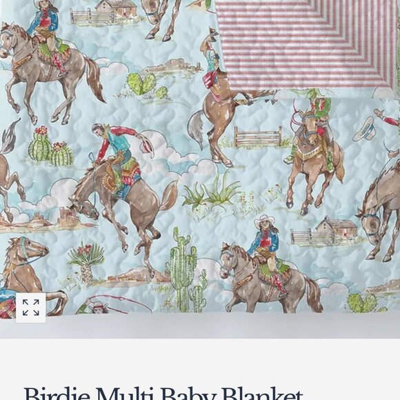 *BRAND NEW* Ida Mae Home Birdie Multi Baby Blanket - Picture 3 of 3